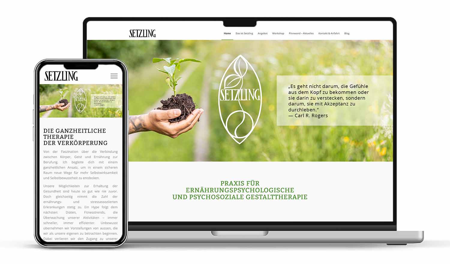 Wittstockdesign Portfolio Webdesign Setzling Beratung